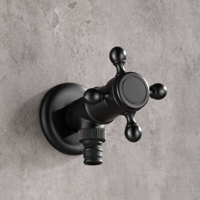 Lisslune | Width Bathroom Sink Faucet Wall-Mounted Cross Handle Faucet