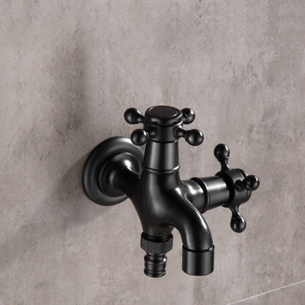 Lisslune | Width Bathroom Sink Faucet Wall-Mounted Cross Handle Faucet
