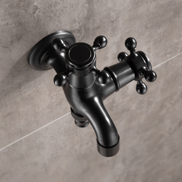 Lisslune | Width Bathroom Sink Faucet Wall-Mounted Cross Handle Faucet