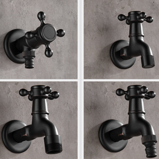 Lisslune | Width Bathroom Sink Faucet Wall-Mounted Cross Handle Faucet