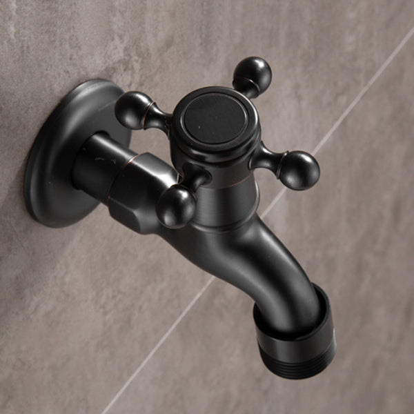 Lisslune | Width Bathroom Sink Faucet Wall-Mounted Cross Handle Faucet