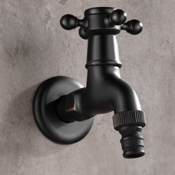 Lisslune | Width Bathroom Sink Faucet Wall-Mounted Cross Handle Faucet