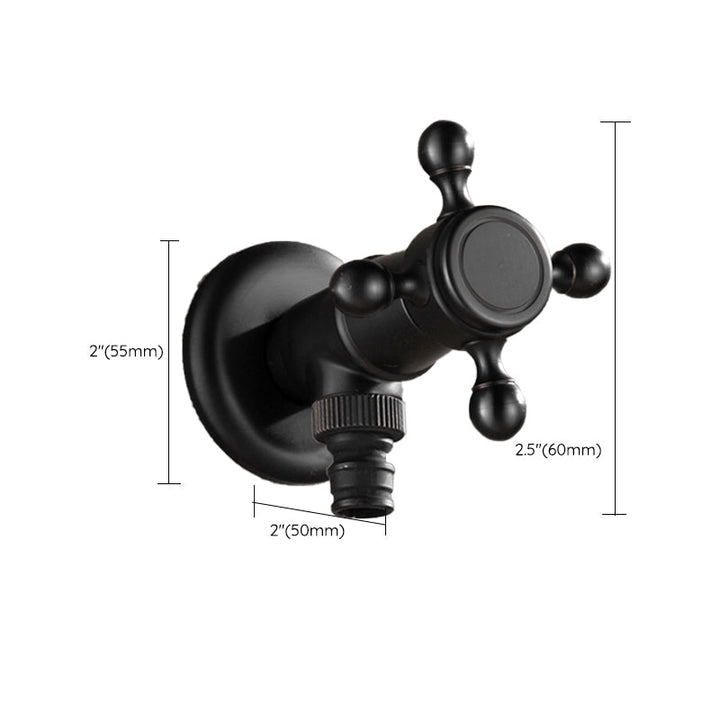 Lisslune | Width Bathroom Sink Faucet Wall-Mounted Cross Handle Faucet