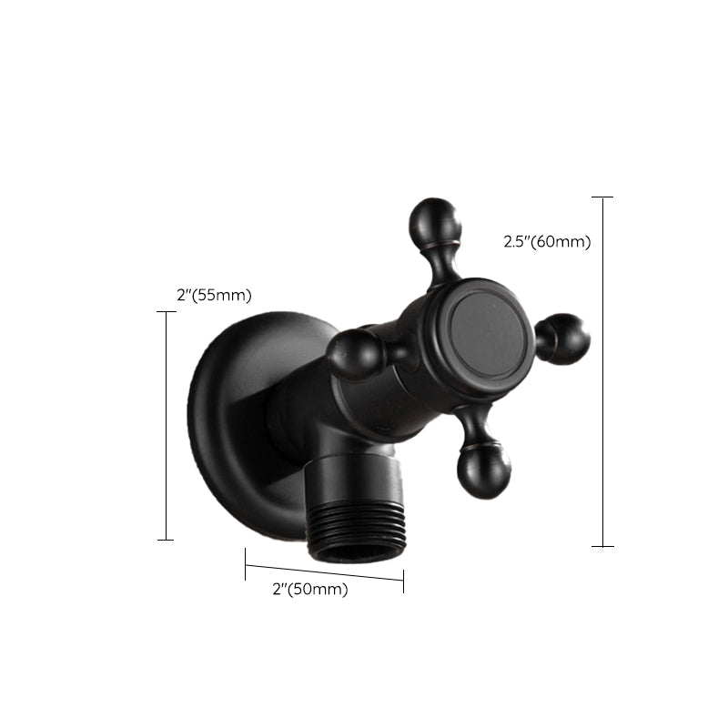 Lisslune | Width Bathroom Sink Faucet Wall-Mounted Cross Handle Faucet
