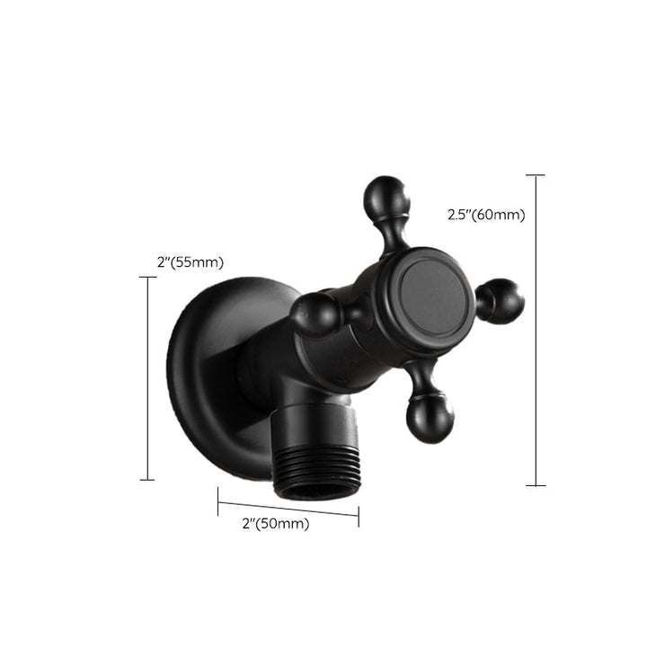 Lisslune | Width Bathroom Sink Faucet Wall-Mounted Cross Handle Faucet