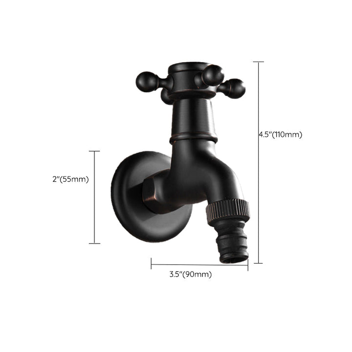 Lisslune | Width Bathroom Sink Faucet Wall-Mounted Cross Handle Faucet