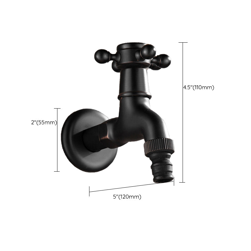 Lisslune | Width Bathroom Sink Faucet Wall-Mounted Cross Handle Faucet