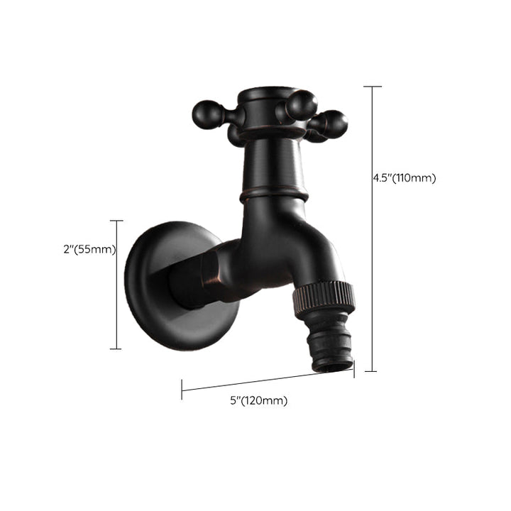Lisslune | Width Bathroom Sink Faucet Wall-Mounted Cross Handle Faucet