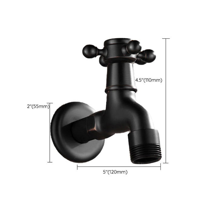 Lisslune | Width Bathroom Sink Faucet Wall-Mounted Cross Handle Faucet