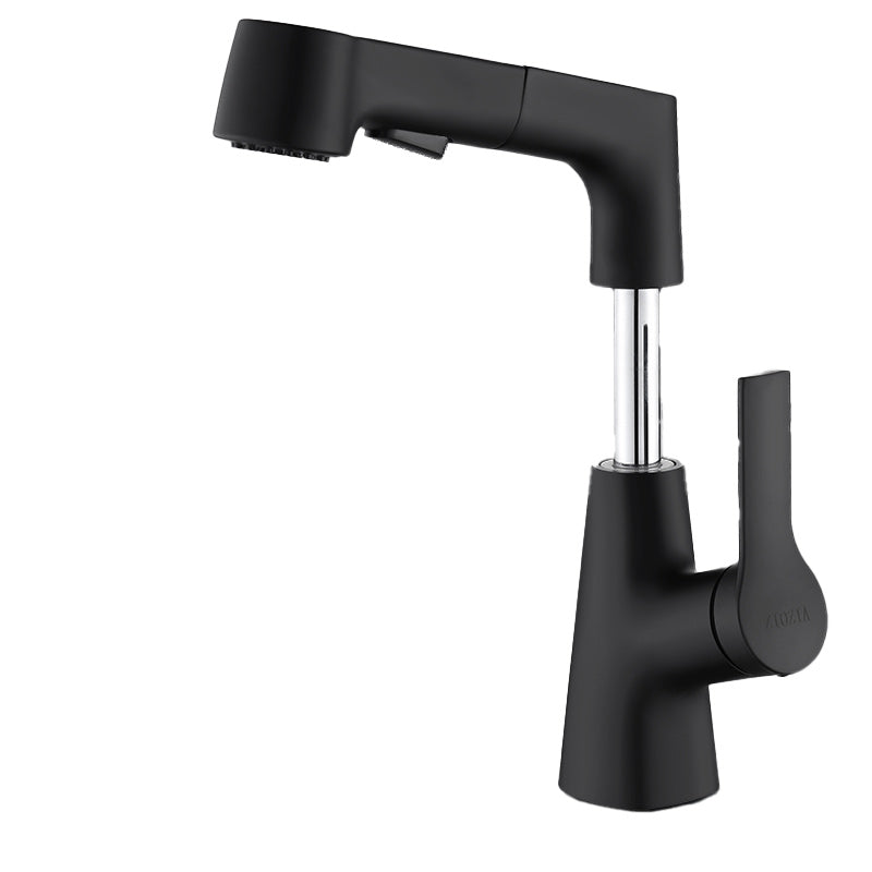 Lisslune | Swivel Spout Basin Tap Brass Bathroom Low Arc Lift Tap