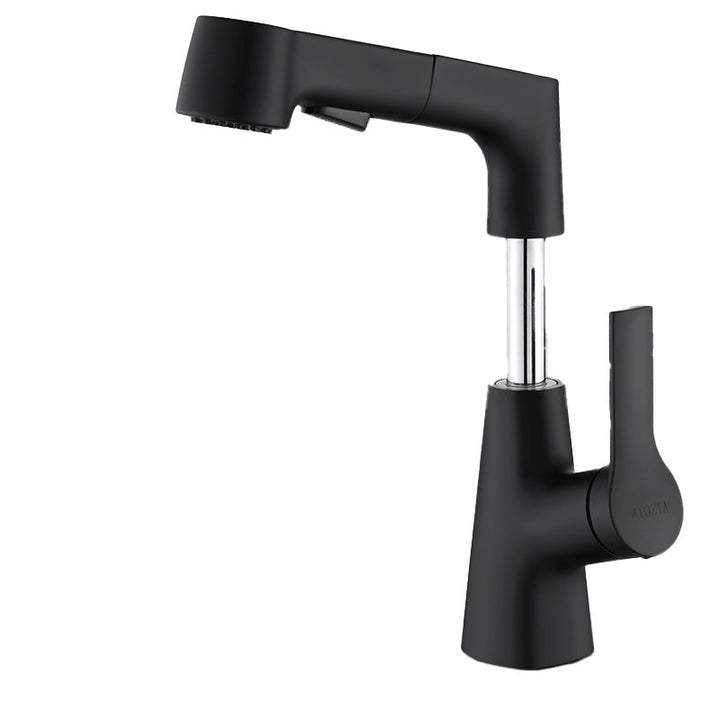 Lisslune | Swivel Spout Basin Tap Brass Bathroom Low Arc Lift Tap