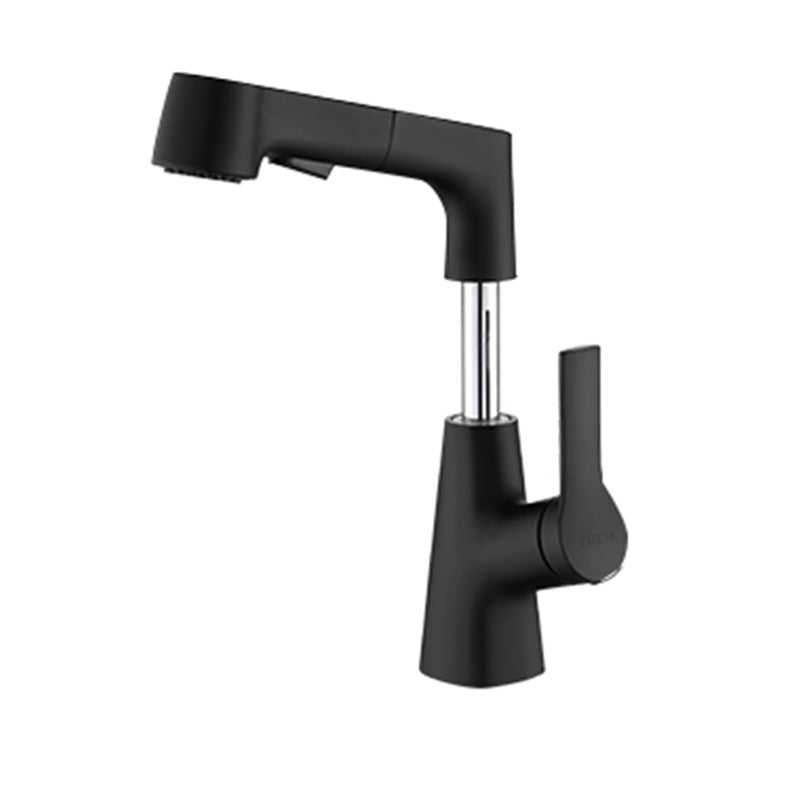 Lisslune | Swivel Spout Basin Tap Brass Bathroom Low Arc Lift Tap