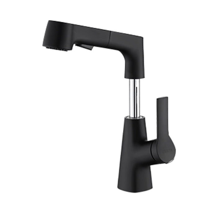 Lisslune | Swivel Spout Basin Tap Brass Bathroom Low Arc Lift Tap