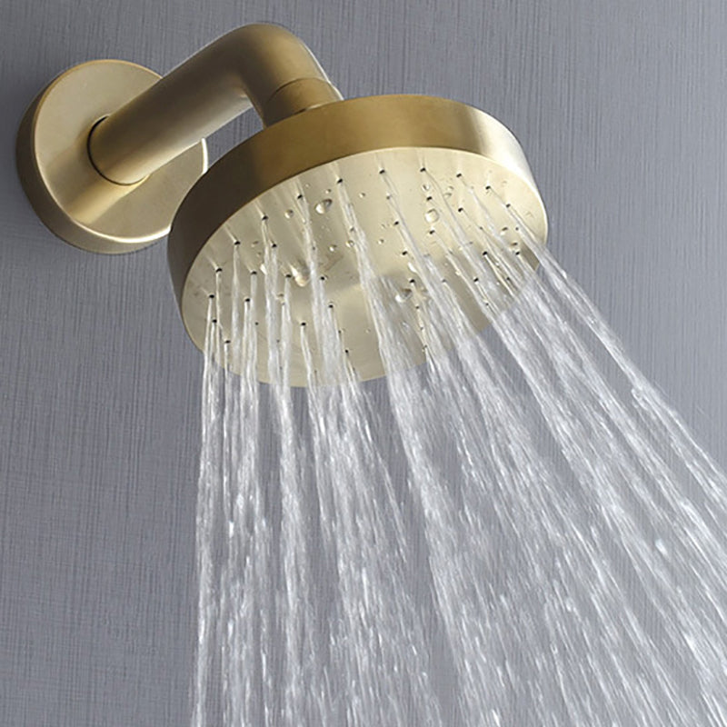 Lisslune | Stainless Steel Shower Combination Round Fixed Shower Head with Shower Arm