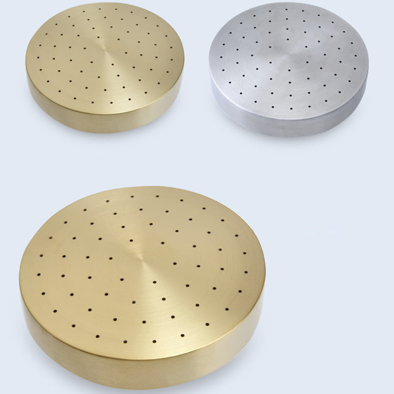Lisslune | Stainless Steel Shower Combination Round Fixed Shower Head with Shower Arm