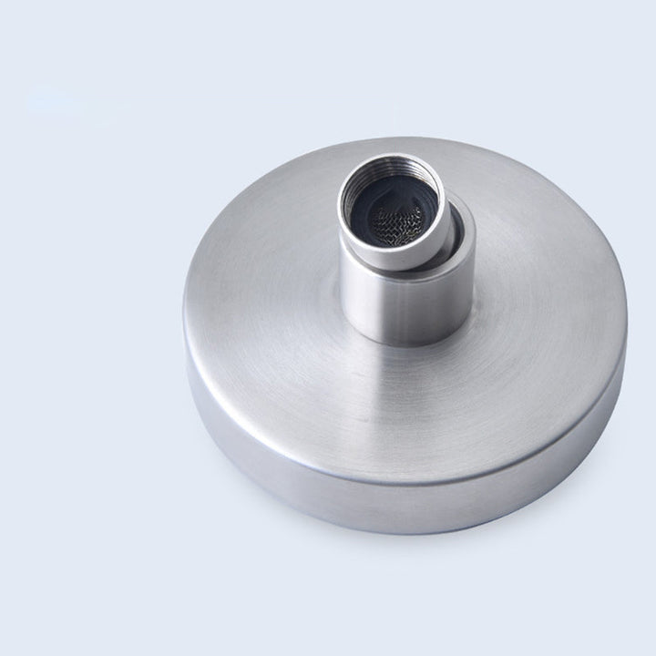 Lisslune | Stainless Steel Shower Combination Round Fixed Shower Head with Shower Arm