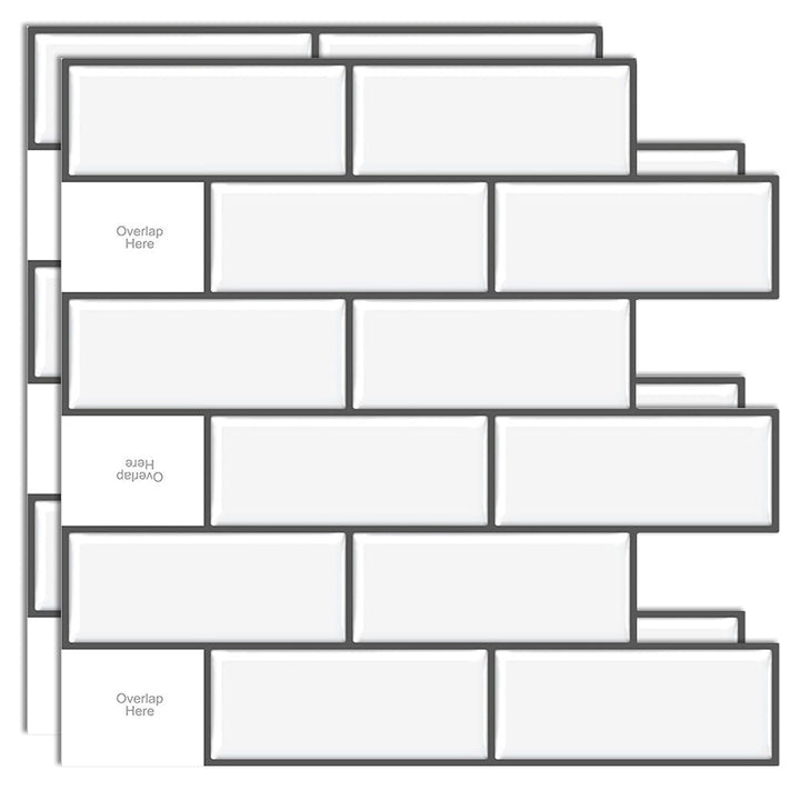 Lisslune | Plastic Peel & Stick Subway Tile Modern Simple Peel & Stick Subway Tile