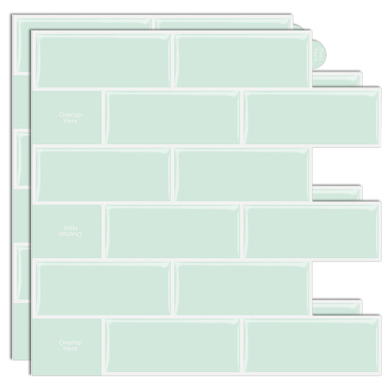 Lisslune | Plastic Peel & Stick Subway Tile Modern Simple Peel & Stick Subway Tile