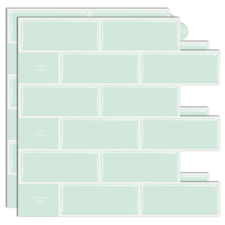 Lisslune | Plastic Peel & Stick Subway Tile Modern Simple Peel & Stick Subway Tile