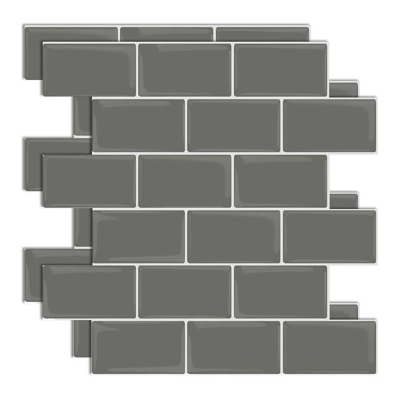Lisslune | Plastic Peel & Stick Subway Tile Modern Simple Peel & Stick Subway Tile