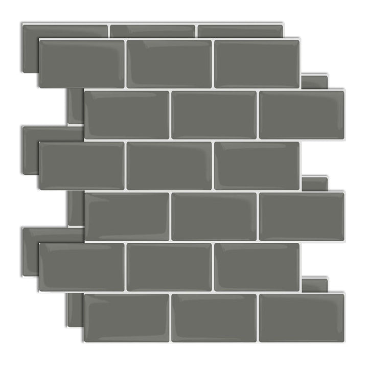 Lisslune | Plastic Peel & Stick Subway Tile Modern Simple Peel & Stick Subway Tile