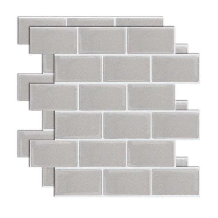 Lisslune | Plastic Peel & Stick Subway Tile Modern Simple Peel & Stick Subway Tile
