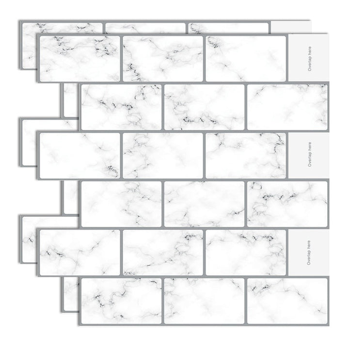 Lisslune | Plastic Peel & Stick Subway Tile Modern Simple Peel & Stick Subway Tile