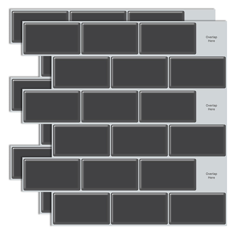 Lisslune | Plastic Peel & Stick Subway Tile Modern Simple Peel & Stick Subway Tile