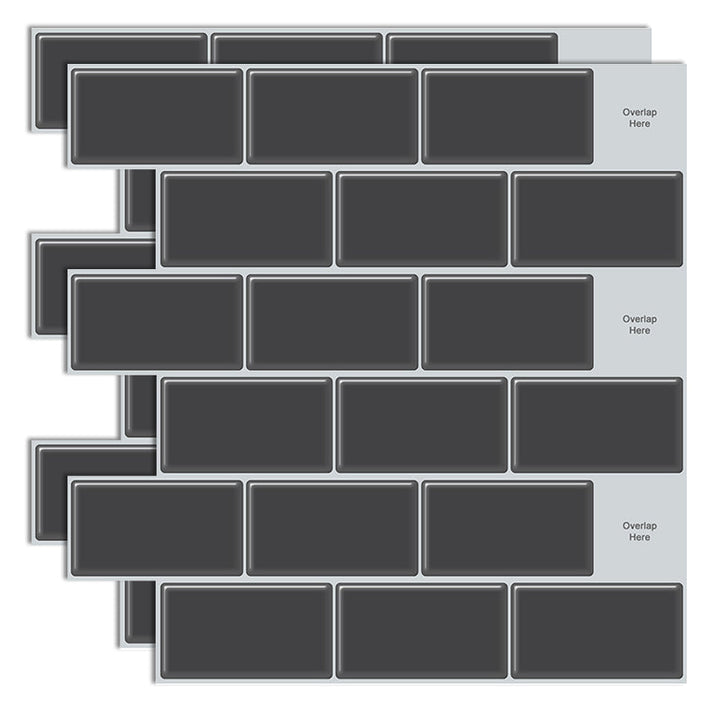 Lisslune | Plastic Peel & Stick Subway Tile Modern Simple Peel & Stick Subway Tile