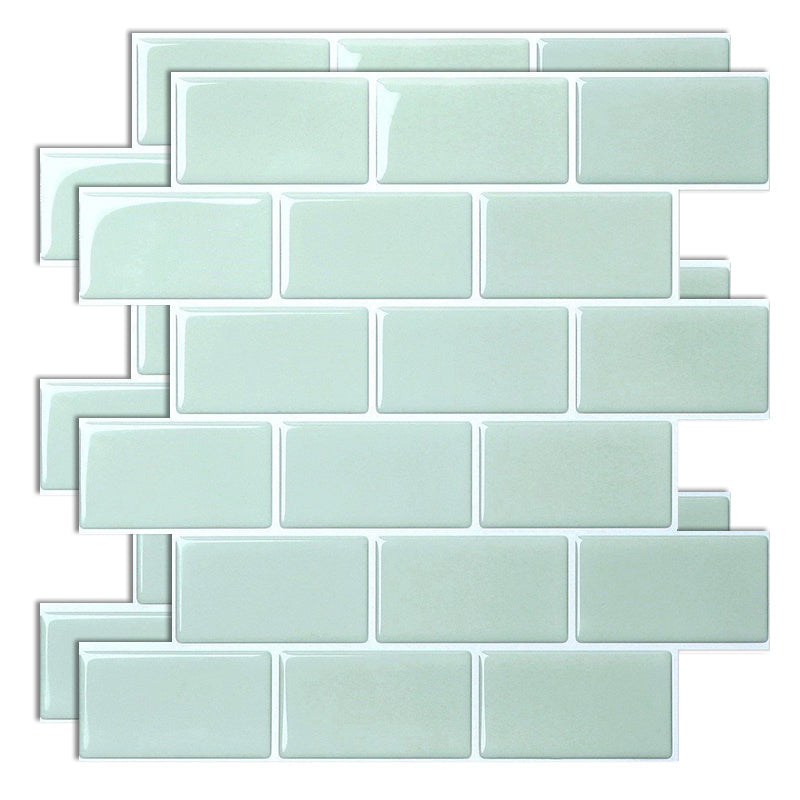 Lisslune | Plastic Peel & Stick Subway Tile Modern Simple Peel & Stick Subway Tile