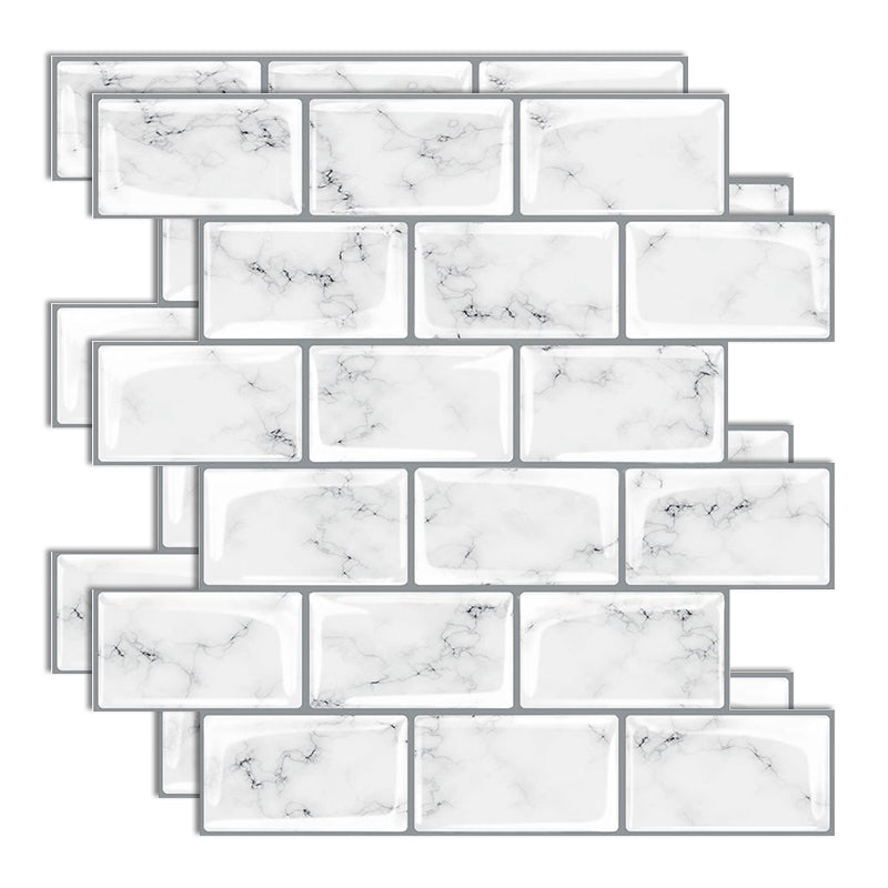 Lisslune | Plastic Peel & Stick Subway Tile Modern Simple Peel & Stick Subway Tile