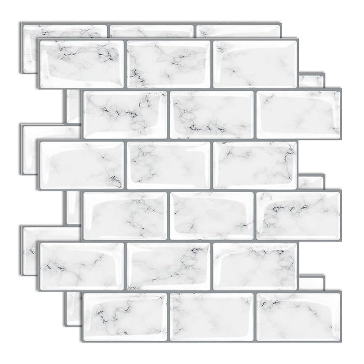 Lisslune | Plastic Peel & Stick Subway Tile Modern Simple Peel & Stick Subway Tile
