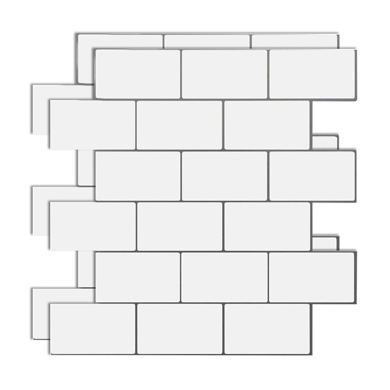 Lisslune | Plastic Peel & Stick Subway Tile Modern Simple Peel & Stick Subway Tile