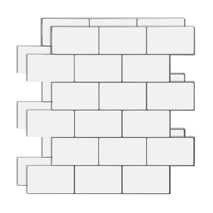 Lisslune | Plastic Peel & Stick Subway Tile Modern Simple Peel & Stick Subway Tile