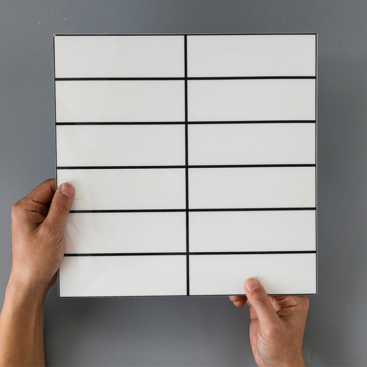 Lisslune | Plastic Peel and Stick Tiles Modern Peel and Stick Tiles for Kitchen and Bathroom
