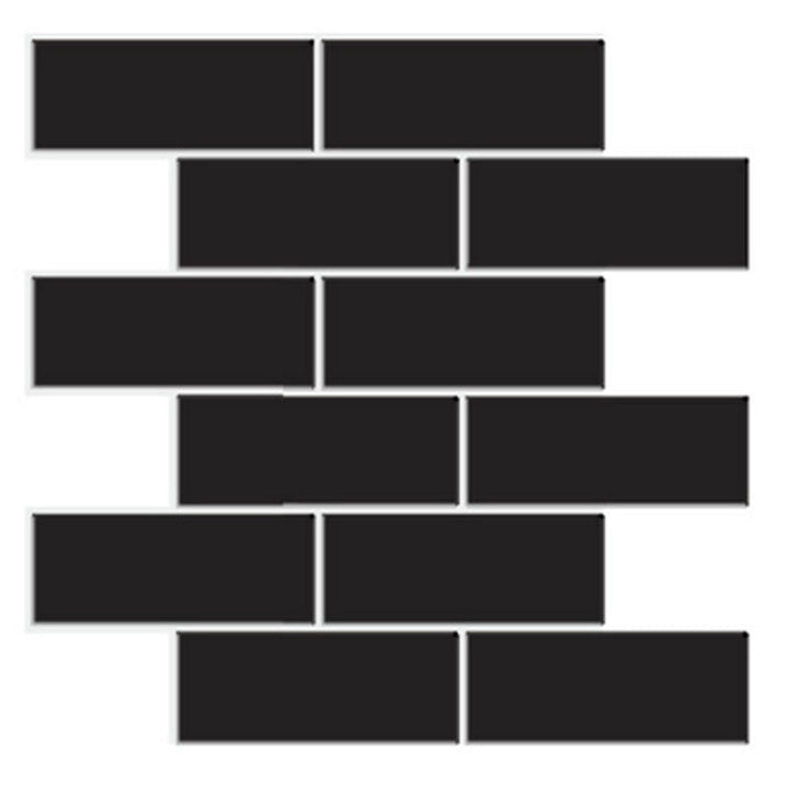 Lisslune | Plastic Peel and Stick Tiles Subway Tiles Wallpapers for Kitchen and Bathroom