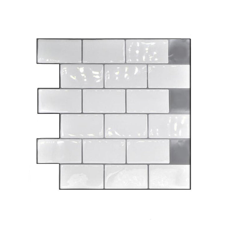 Lisslune | PVC Peel-and-Stick Tiles Waterproof Peel-and-Stick Tiles with Square Shape