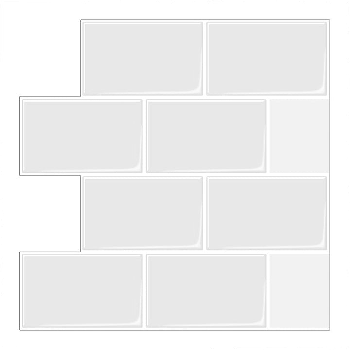 Lisslune | PVC Subway Tile Wallpaper Waterproof Peel and Stick Splashback Tile