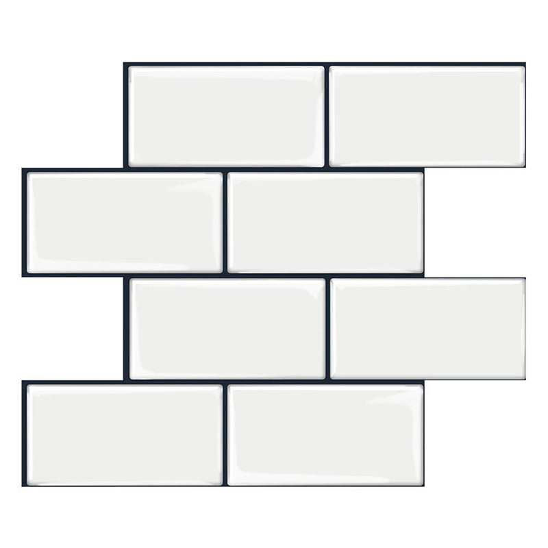 Lisslune | PVC Subway Tile Wallpaper Waterproof Peel and Stick Splashback Tile