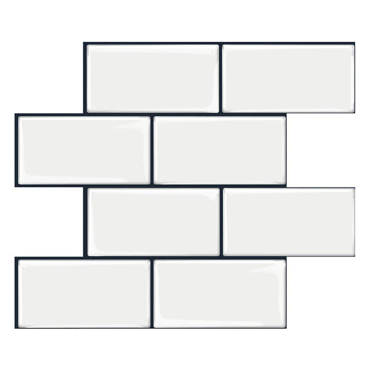 Lisslune | PVC Subway Tile Wallpaper Waterproof Peel and Stick Splashback Tile