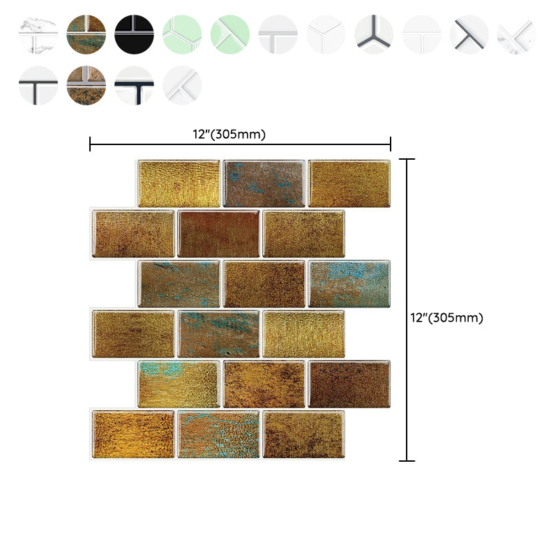 Lisslune | PVC Subway Tile Wallpaper Waterproof Peel and Stick Splashback Tile
