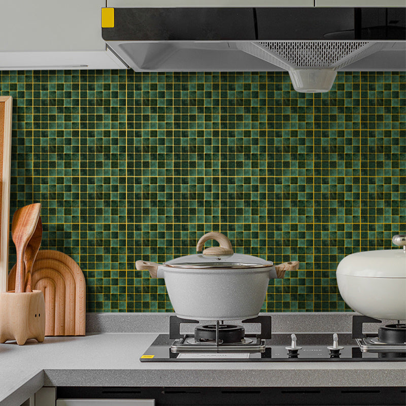 Lisslune | Mosaic Tiles Wallpaper PVC Square Form Peel and Stick Tiles