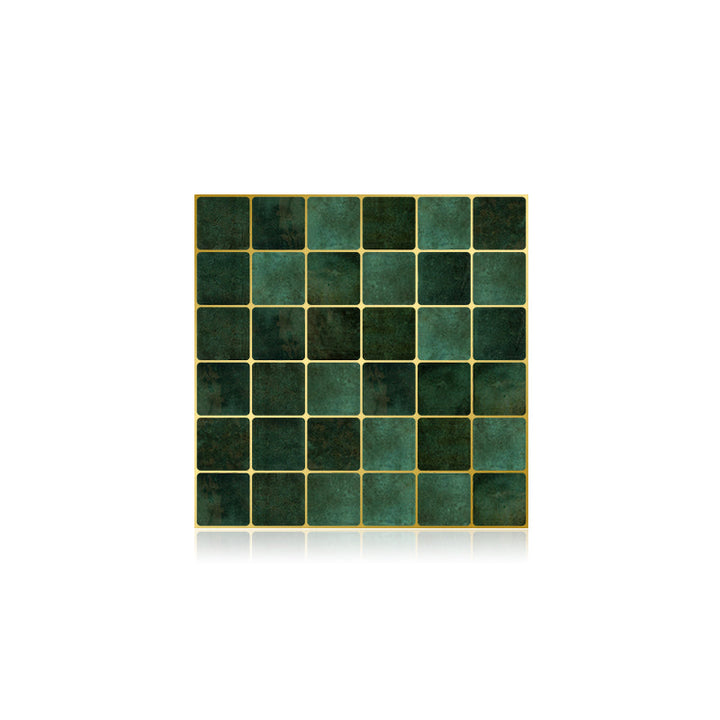 Lisslune | Mosaic Tiles Wallpaper PVC Square Form Peel and Stick Tiles