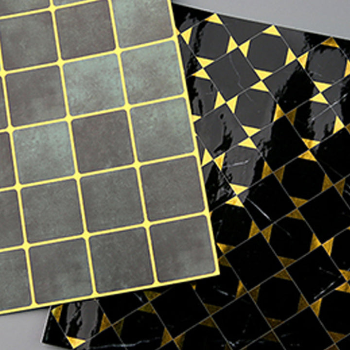 Lisslune | Mosaic Tiles Wallpaper PVC Square Form Peel and Stick Tiles
