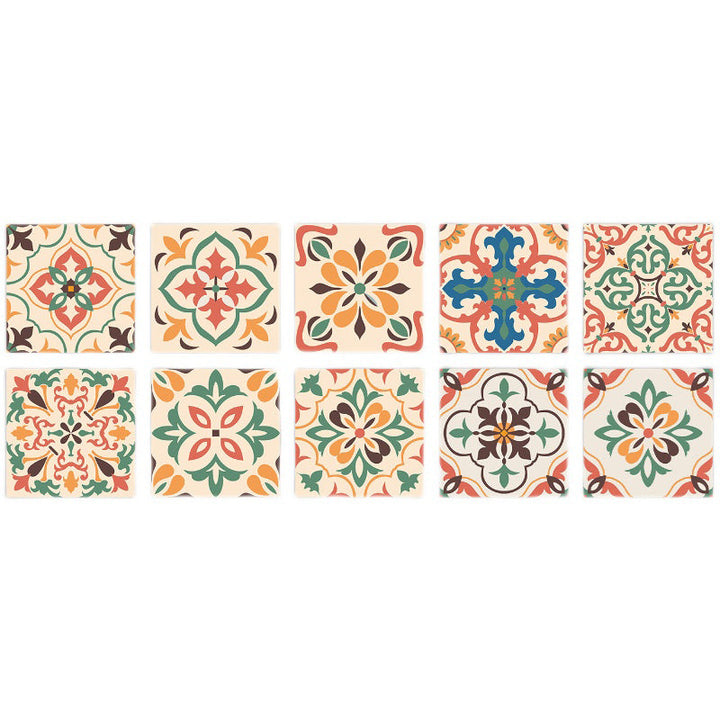 Lisslune | PVC peel and stick backsplash mosaic tiles wallpaper with square shape