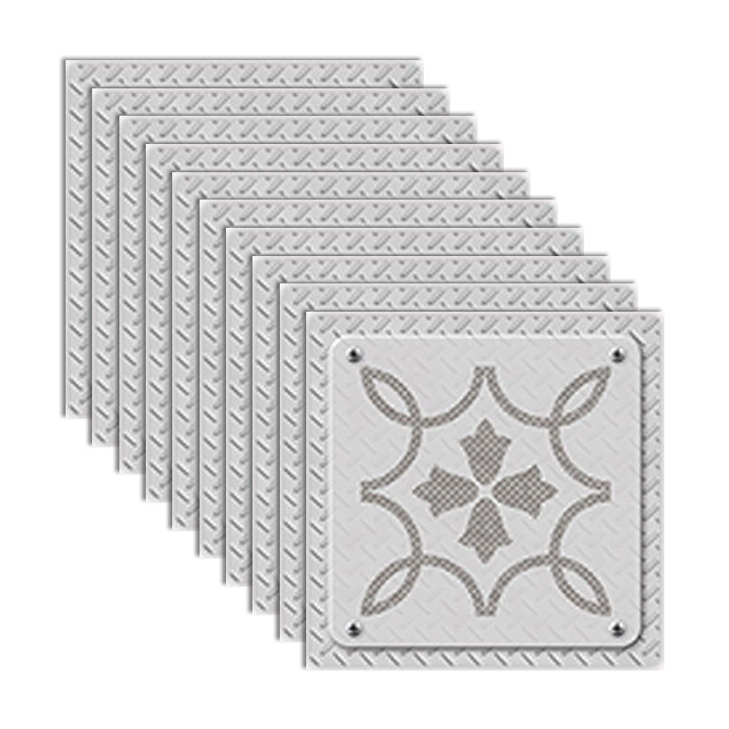 Lisslune | PVC peel and stick backsplash mosaic tiles wallpaper with square shape