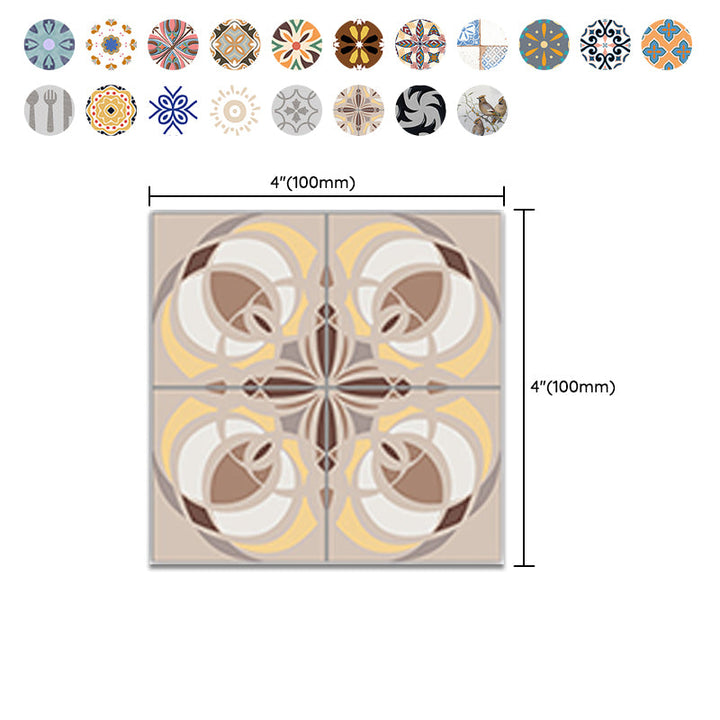 Lisslune | PVC peel and stick backsplash mosaic tiles wallpaper with square shape