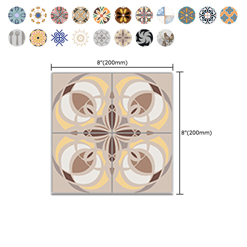 Lisslune | PVC peel and stick backsplash mosaic tiles wallpaper with square shape