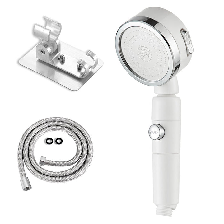 Lisslune | Contemporary 3 Beam Shower Head Adjustable Spray Pattern Rotating Hand Shower