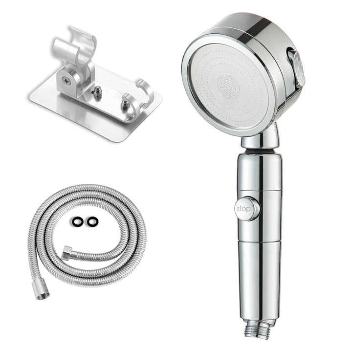 Lisslune | Contemporary 3 Beam Shower Head Adjustable Spray Pattern Rotating Hand Shower